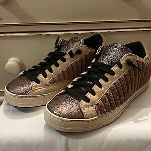 P448 John Pride sneakers low top tan Womens 37 US 6.5 7